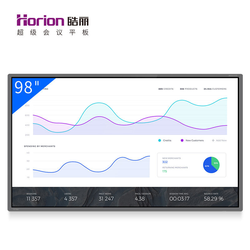 皓麗（Horion） 98M2 商顯觸控一體機 智能會議平板 液晶交互式電子白板 (98英寸/4K超高清) _http://m.bzsa.cn/img/sp/1724/8140c12a-f9f1-498a-bdb5-4b0fe0365fca.jpg