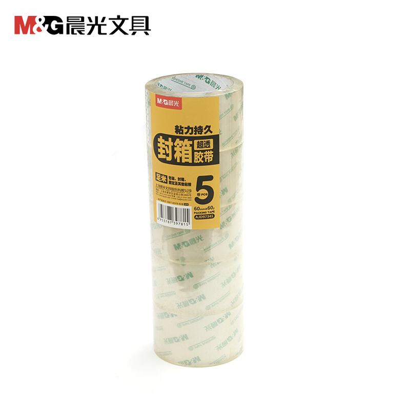 晨光（M&G） AJD97341 超透明封箱膠帶60mm*60y 5卷/筒_http://m.bzsa.cn/img/sp/204/dc43a556-8d14-4d08-ac7a-94edf97ce296.jpg