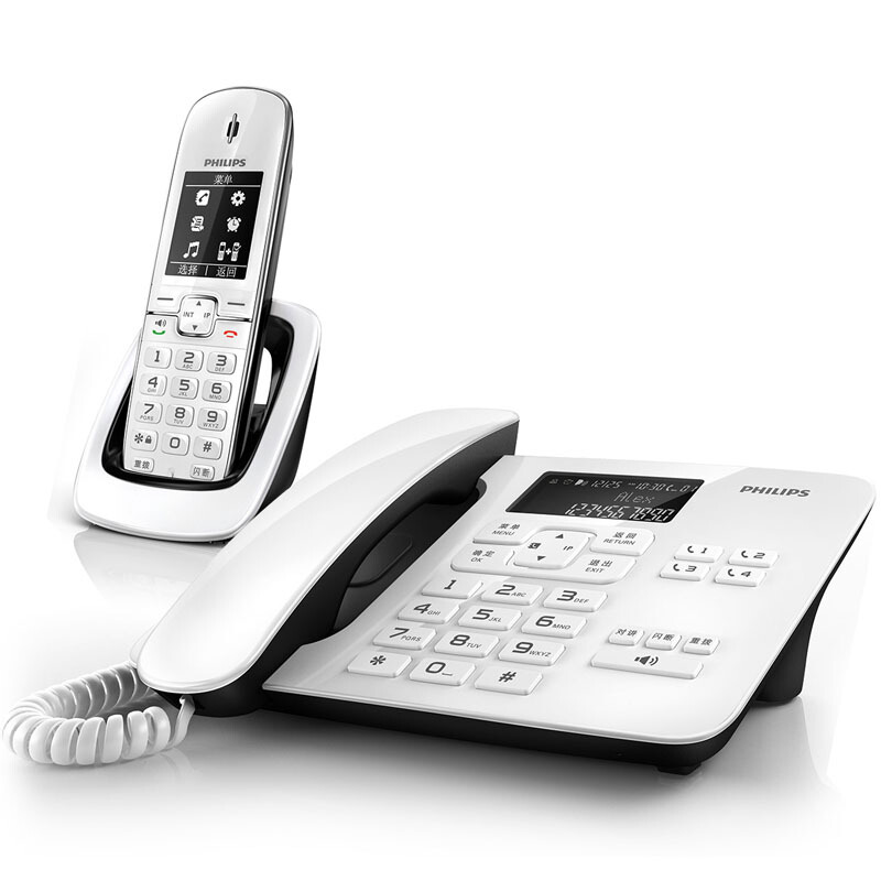 飛利浦（PHILIPS） DCTG492 語音報號黑名單中文數(shù)字子母機一拖一家用辦公會議坐固定固話無線電話機座機無繩電話機（白色）_http://m.bzsa.cn/img/sp/2147/af2d0dc2-2d84-4a70-8e13-4e9972296516.jpg