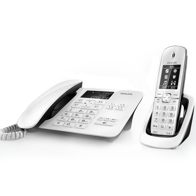 飛利浦（PHILIPS） DCTG492 語音報號黑名單中文數(shù)字子母機一拖一家用辦公會議坐固定固話無線電話機座機無繩電話機（白色）_http://m.bzsa.cn/img/sp/2147/baa59989-d853-4300-b684-10a7d380c986.jpg
