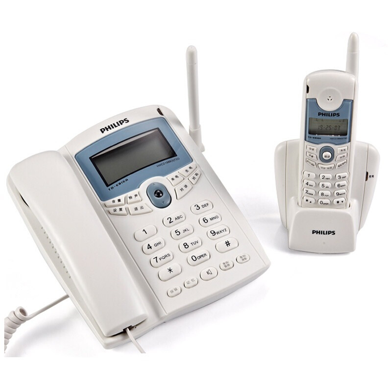 飛利浦（PHILIPS） TD-6816 無繩電話子母機(jī) 家用/商務(wù)辦公電話機(jī)/一拖一套裝 （白色）_http://m.bzsa.cn/img/sp/2147/c5b67a15-1464-4442-8a7c-27b1d221ab72.jpg