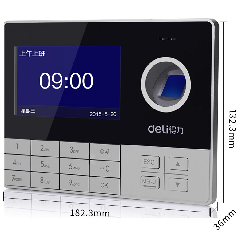 得力（deli） 3757 互聯(lián)網(wǎng)指紋考勤機(jī) 異地考勤管理打卡機(jī)_http://m.bzsa.cn/img/sp/232/11543800-3d2a-4b61-b2ca-a92dd4377857.jpg