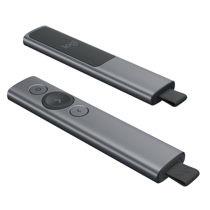 羅技（Logitech） Spotlight 無線演示器 投影筆 翻頁器 非激光筆 演示筆 演講神器 放大聚焦液晶屏可顯 (灰色) _http://m.bzsa.cn/img/sp/242/eacc9595-4a0f-483a-9641-b326566f0a05.jpg