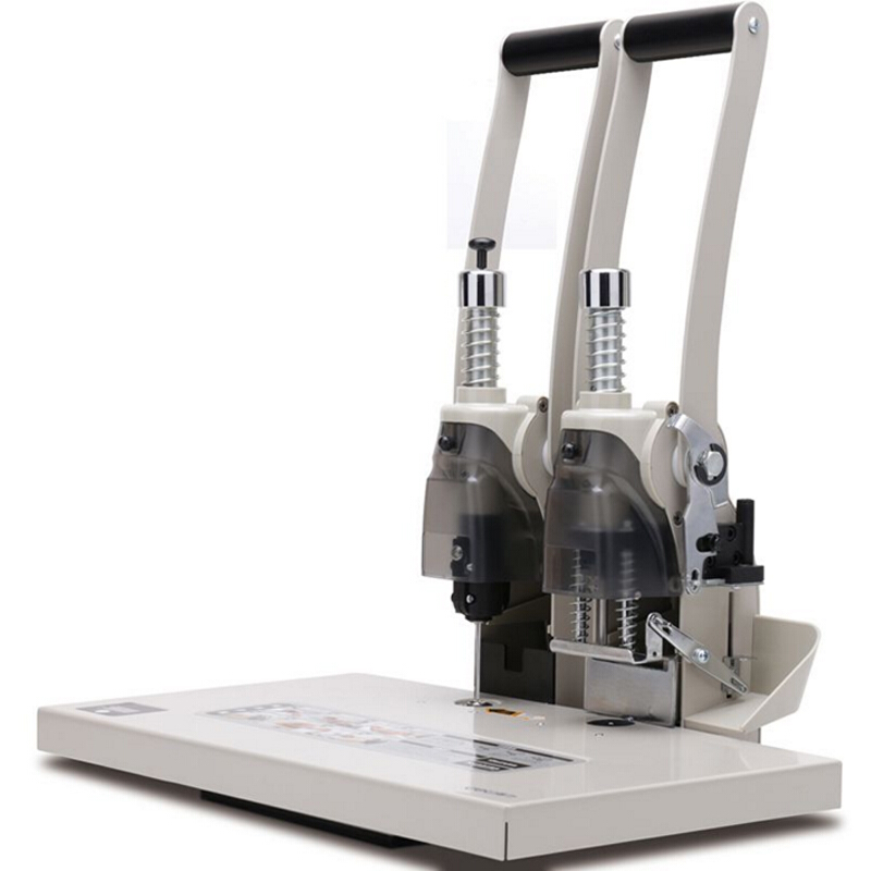 得力（deli） T502 財務憑證裝訂機智能型憑證單據(jù)打孔機 智能省力手動型（白灰）_http://m.bzsa.cn/img/sp/253/78af8fc5-d5fc-424e-ac1c-98683c2333b3.jpg