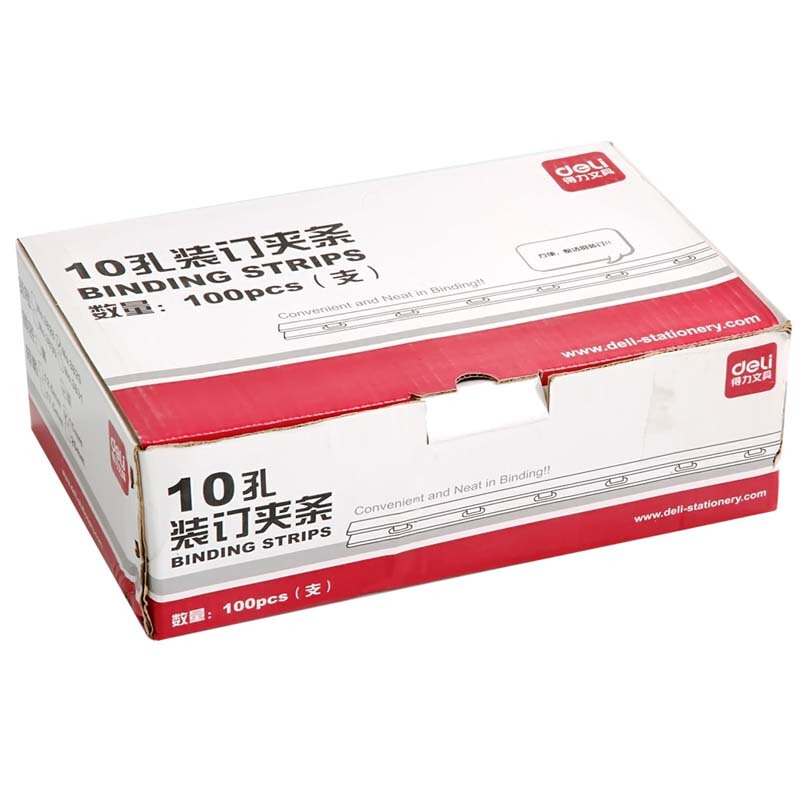 得力（deli） 3830 10孔裝訂夾條 17.5mm 100支/盒 可裝訂170頁（黑色）_http://m.bzsa.cn/img/sp/254/ae2382a8-675d-49ba-949c-bacbf85897b3.jpg