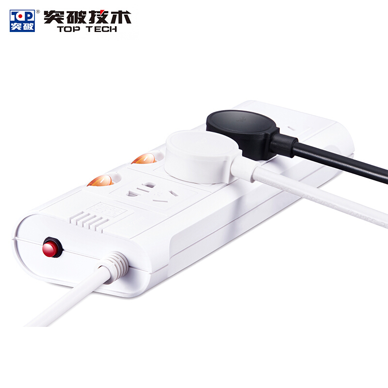 突破（TOP） TZ-D4K4 新國標(biāo)帶兒童保護(hù)門插座接線板智能過載自動斷電分控獨(dú)立開關(guān)4孔3米 3米線長_http://m.bzsa.cn/img/sp/2541/732e8ece-4622-48e6-9945-202f1331f7f5.jpg