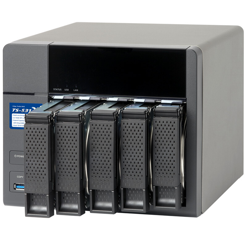 威聯(lián)通（QNAP） TS-531X-2G 高效能四核處理器,內(nèi)建雙10GbE SFP+ 網(wǎng)絡端口 五盤位NAS網(wǎng)絡存儲器（無內(nèi)置硬盤）_http://m.bzsa.cn/img/sp/275/49d56cf4-182f-4f4d-ae32-192e68771023.jpg