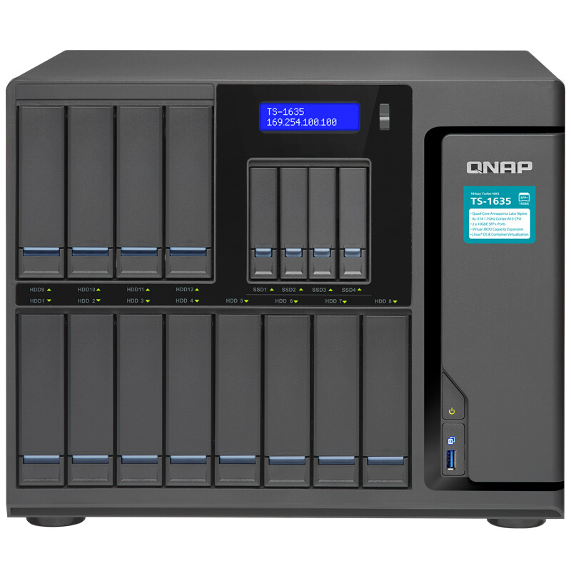 威聯(lián)通（QNAP） TS-1635-4G 十六盤位網(wǎng)絡存儲 四核處理器 內(nèi)建2個10GbE SFP+ 網(wǎng)絡端口 商用級NAS_http://m.bzsa.cn/img/sp/275/bffa09b9-1ba5-4ded-975c-36b1bacbefcb.jpg