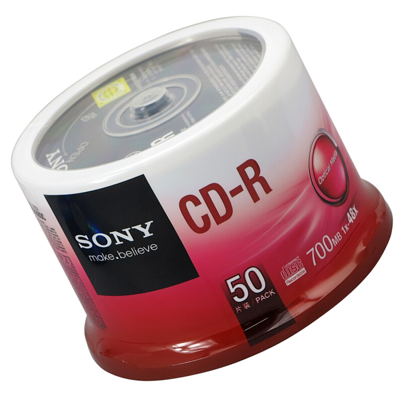 索尼（SONY） CD-R 光盤/刻錄盤 48速700MB 桶裝50片_http://m.bzsa.cn/img/sp/277/13b65087-6f52-4a38-8c39-870ac2c24572.jpg