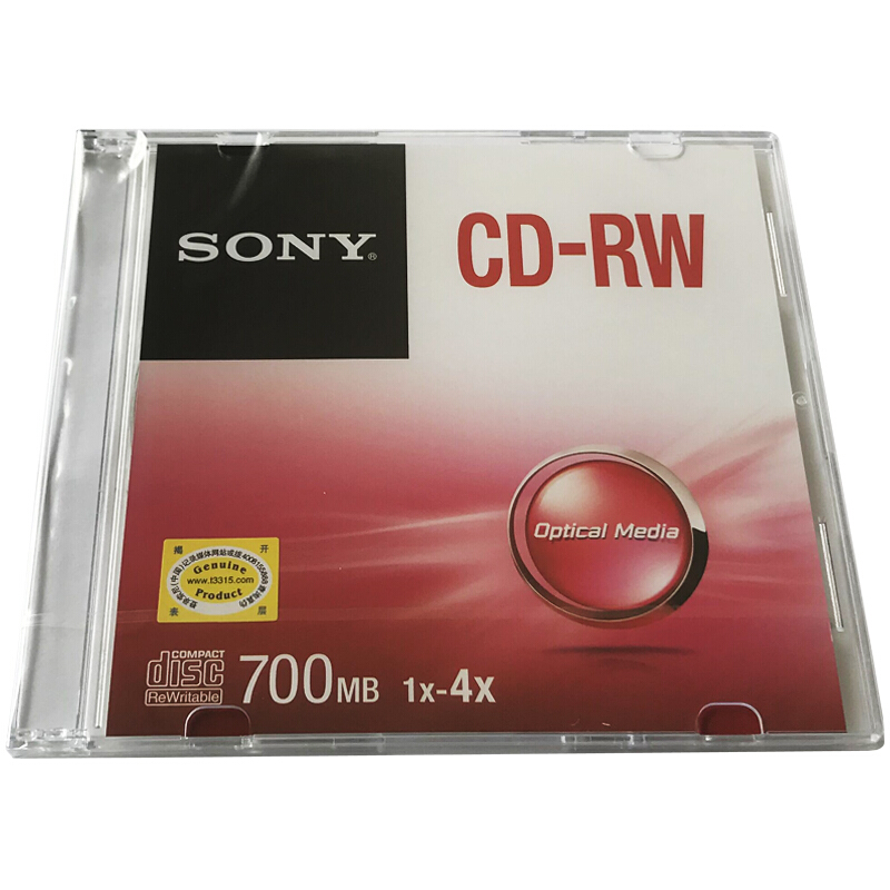 索尼（SONY） CD-RW 光盤/刻錄盤 1-4速700MB 單片盒裝 可擦寫 空白光盤（十盤裝的包裝不一樣） 10盒/包_http://m.bzsa.cn/img/sp/277/1ca7a16f-c4fc-4cc9-be73-e1e569a52115.jpg