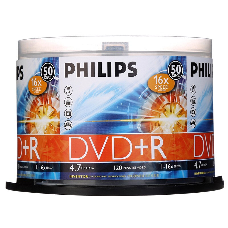 飛利浦（PHILIPS） DVD+R空白光盤/刻錄盤 16速4.7G 桶裝50片_http://m.bzsa.cn/img/sp/277/43a208f5-2df7-4893-92f1-8fb4a193cc40.jpg