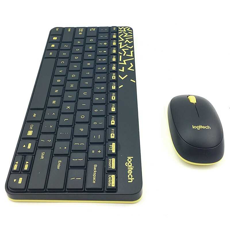 羅技（Logitech） MK245 Nano 無線鍵鼠套裝 小鍵盤 (黑黃) _http://m.bzsa.cn/img/sp/283/2764707a-6192-4eff-8350-67fa6ee4c7b7.jpg