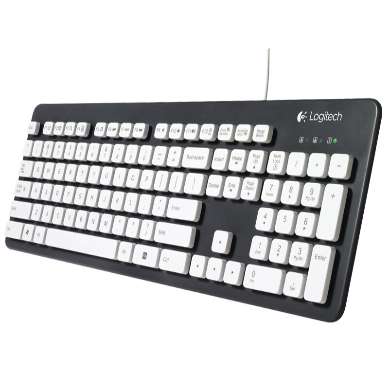 羅技（Logitech） K310 有線水洗鍵盤（白色） _http://m.bzsa.cn/img/sp/283/cc985b2f-7615-41b8-8e6c-57b3568e0348.jpg
