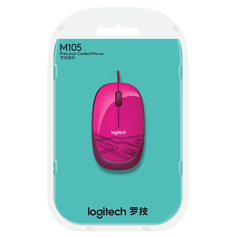 羅技（Logitech） M105 時尚多彩鼠標(biāo) 左右手通用 (蜜桃粉) _http://m.bzsa.cn/img/sp/284/71e0141b-2a7c-4754-946c-0283d24401cf.jpg