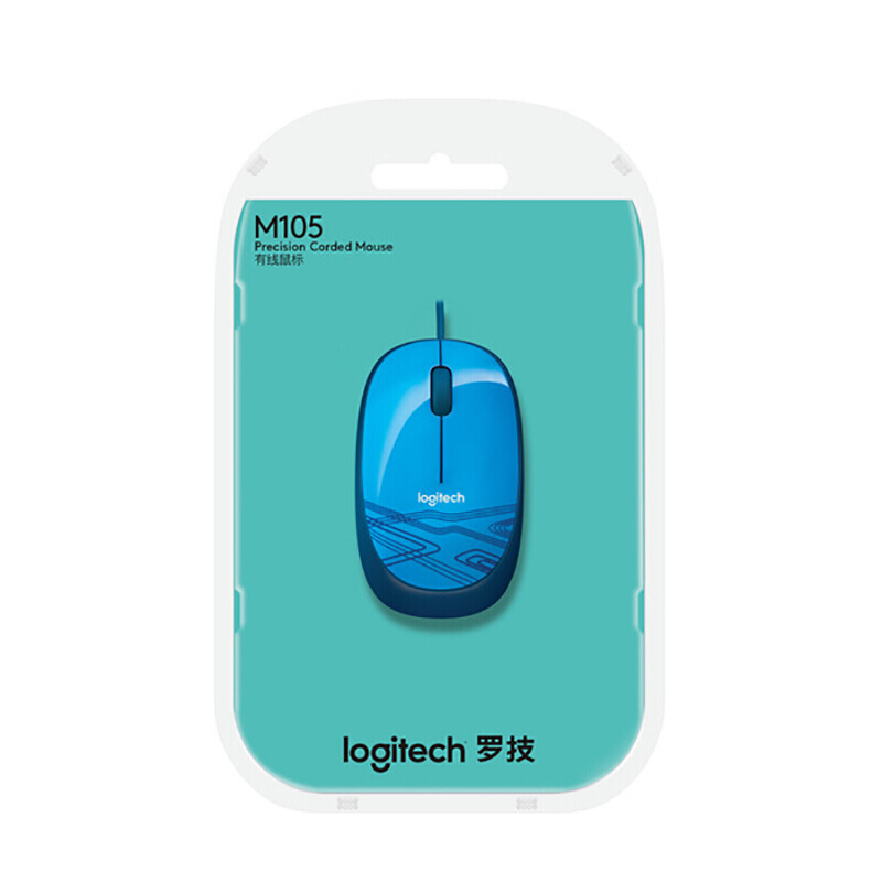 羅技（Logitech） M105 時尚多彩鼠標 左右手通用 (活力藍) _http://m.bzsa.cn/img/sp/284/92651a91-ec30-44d9-ae90-c425ed4df772.jpg