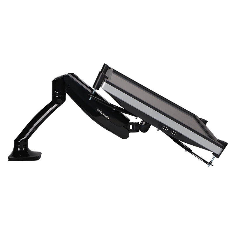 樂歌（Loctek） D5V 無孔顯示器支架 桌面旋轉(zhuǎn)升降支架臂（黑色）_http://m.bzsa.cn/img/sp/296/1d66a175-fe06-4f32-bf6a-50a8533ebbbf.jpg