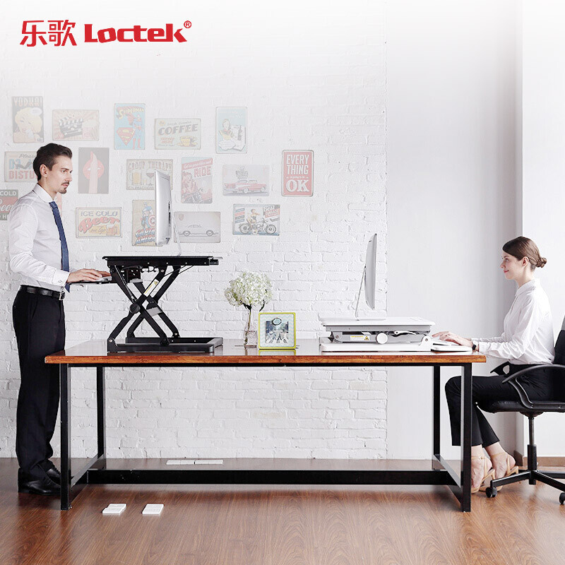 樂歌（Loctek） M1M 站立式辦公升降臺(tái)/升降桌 折疊移動(dòng)筆記本工作臺(tái) (睿黑) _http://m.bzsa.cn/img/sp/296/387b8fbf-336e-49c6-ad5e-66e55daa0d7a.jpg