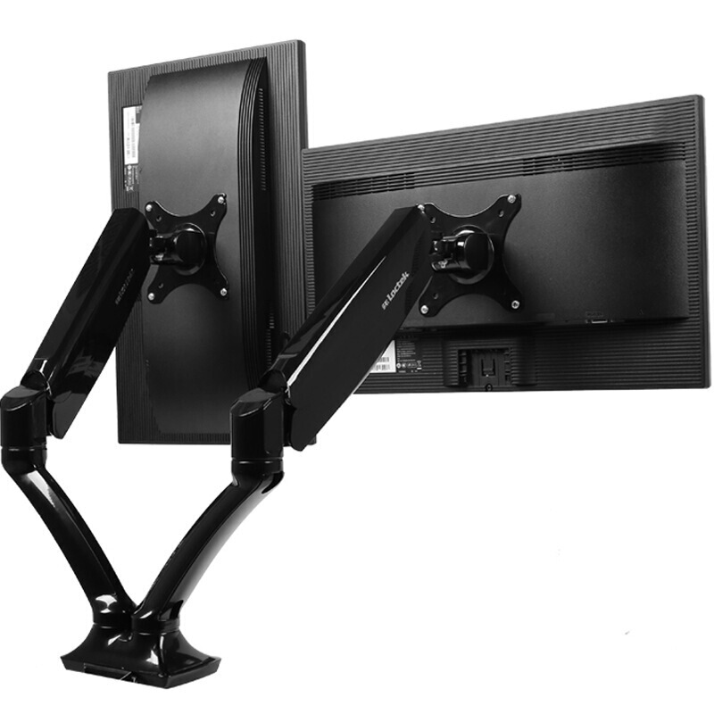樂歌（Loctek） DLB502-D 雙屏拼接顯示器設(shè)計(jì)電腦架 桌面底座旋轉(zhuǎn)升降雙屏支架_http://m.bzsa.cn/img/sp/296/60d596c1-8a39-4f45-b1e8-e56520d661f8.jpg