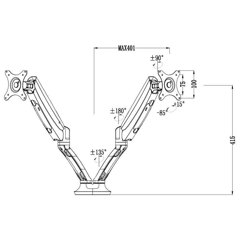 樂歌（Loctek） DLB502-D 雙屏拼接顯示器設(shè)計(jì)電腦架 桌面底座旋轉(zhuǎn)升降雙屏支架_http://m.bzsa.cn/img/sp/296/779c48b9-dfca-4765-98b9-403cd2c7f43c.jpg