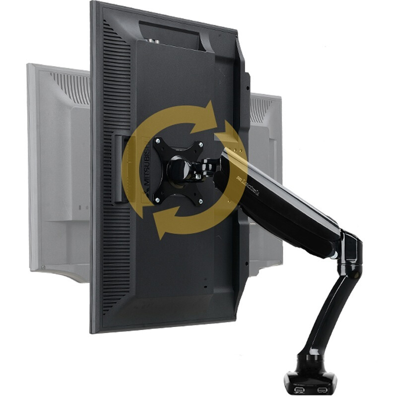 樂歌（Loctek） D5 液晶電腦顯示器支架 桌面底座旋轉(zhuǎn)升降伸縮架（黑色）_http://m.bzsa.cn/img/sp/296/8497ac1c-eca2-4061-88f4-56a41b88f164.jpg