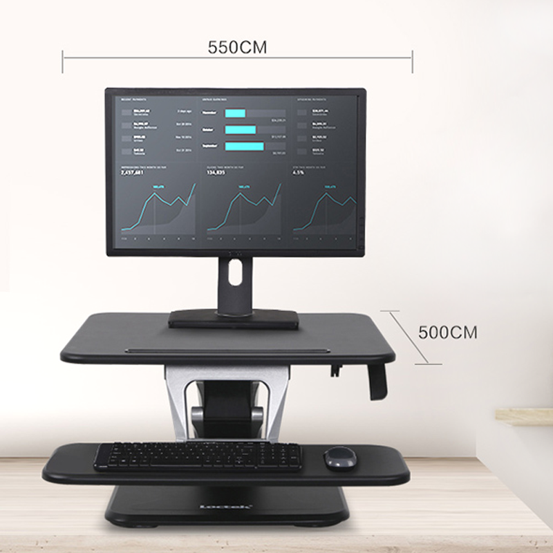 樂歌（Loctek） M3SS 站立式電腦桌/升降臺(tái) 臺(tái)面尺寸500*550mm (黑色) _http://m.bzsa.cn/img/sp/296/e07741a8-0ffc-4aac-9492-95da71a6e875.jpg