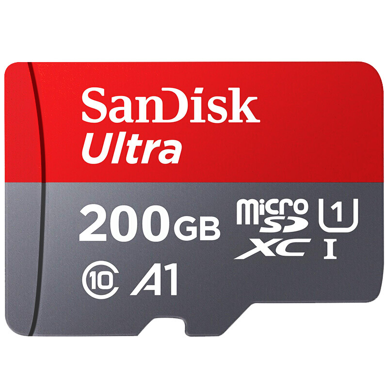閃迪（SanDisk） A1 讀速100MB/s 至尊高速移動MicroSDHC UHS-I存儲卡 TF卡 (200GB) _http://m.bzsa.cn/img/sp/322/b8edba84-f632-4544-96d5-97f9a05927aa.jpg