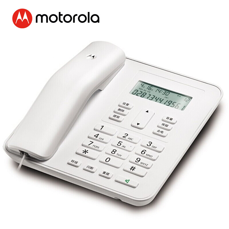 摩托羅拉（Motorola） CT310C 固定有繩電話機座機來電顯示免電池大屏幕歐式時尚辦公商務(wù)家用有線座機（白色）_http://m.bzsa.cn/img/sp/329/9f632e43-139a-44fc-87bb-fd3fced39b1d.jpg