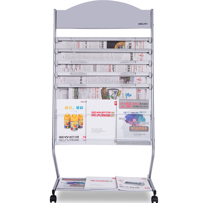 得力（deli） 9305 報(bào)刊架標(biāo)準(zhǔn)多用型書報(bào)雜志架資料展示宣傳架辦公室信息收納宣傳欄_http://m.bzsa.cn/img/sp/378/dbb1855c-ee90-47e4-93e8-6d055bf1b3a7.jpg