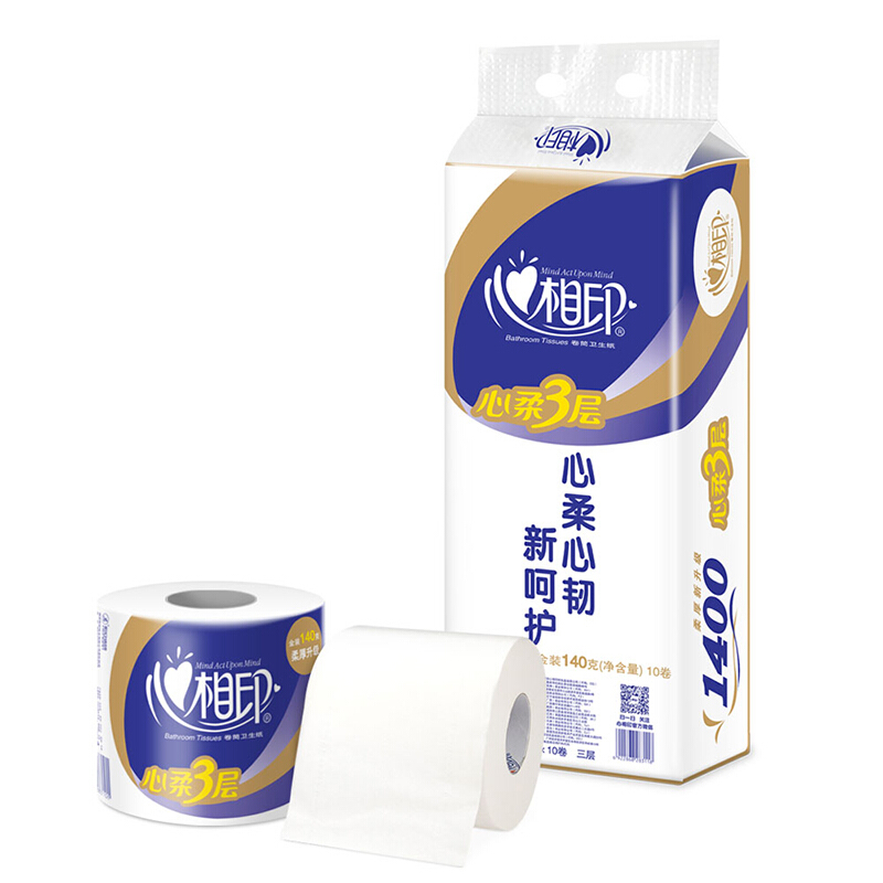 心相印（Mind Act Upon Mind） BT910 3層空芯卷紙衛(wèi)生紙140g*10卷_http://m.bzsa.cn/img/sp/382/400c948b-09fc-42bb-b067-8f6e0a1249f2.jpg
