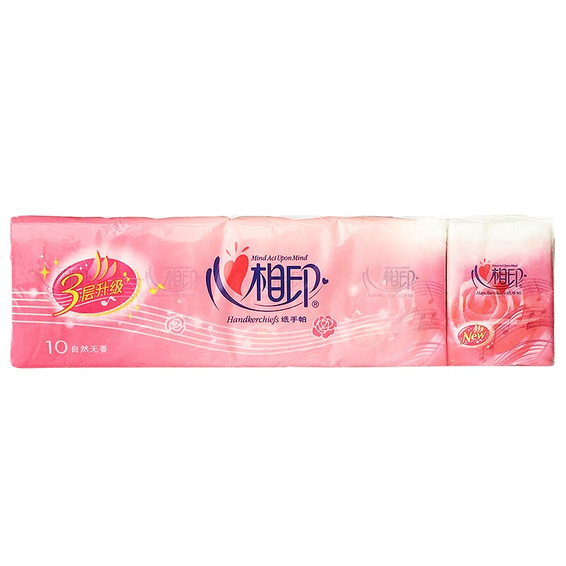 心相印（Mind Act Upon Mind） C910 無香面巾紙餐巾紙手帕紙10包/條_http://m.bzsa.cn/img/sp/387/df12ce0e-278a-48b9-b6f7-d66dcc7414cb.jpg