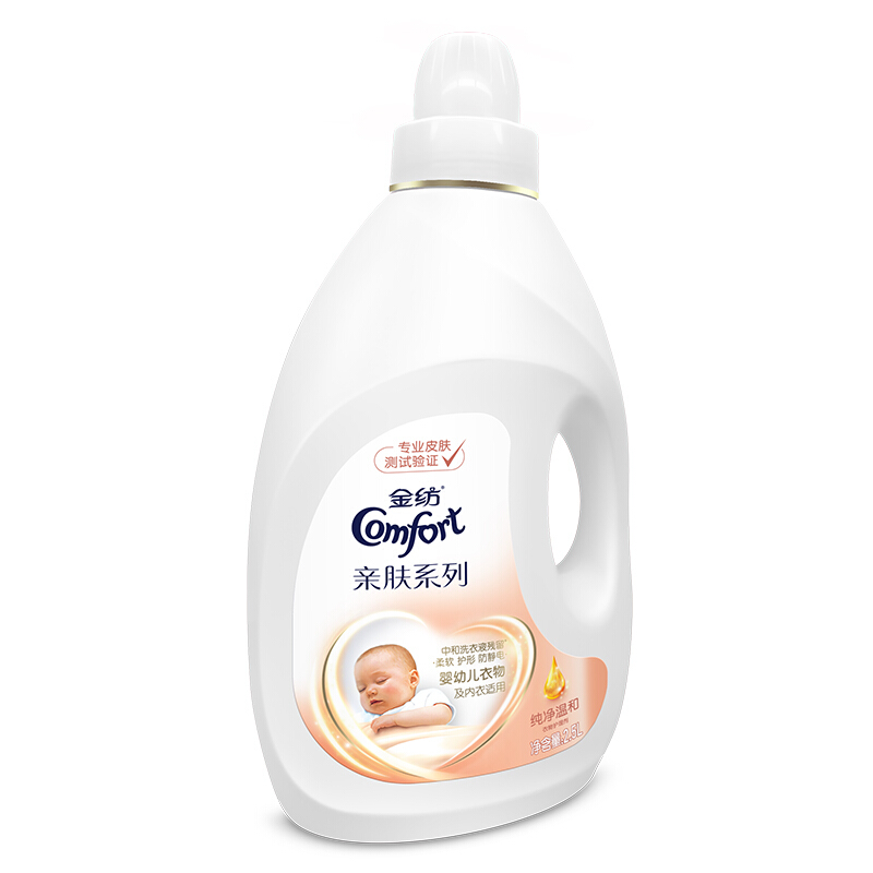 金紡（COMFORT） 柔順劑 衣物護(hù)理劑 柔軟護(hù)型防靜電 新純凈溫和2.5L_http://m.bzsa.cn/img/sp/400/1192ee06-08ac-4ff3-8eef-ca8130f849bf.jpg
