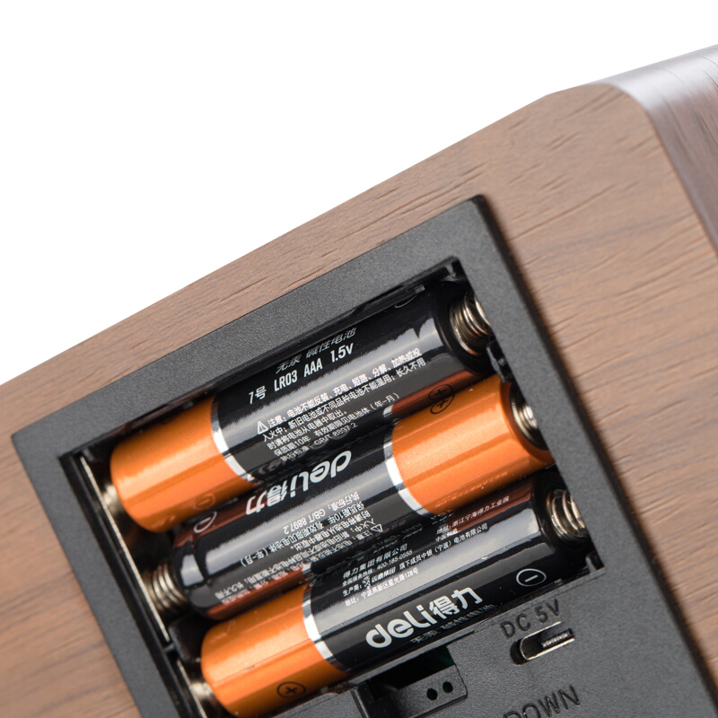 得力（deli） 8814 多功能電子鐘 100*42*70mm (棕色) _http://m.bzsa.cn/img/sp/419/5b00277a-8671-4fc5-945f-c04783b92dd2.jpg