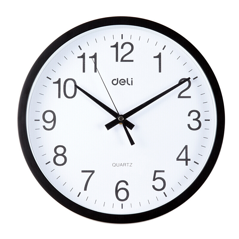 得力（deli） 9006 掛鐘 (只)37CM（14.5寸） (黑色) _http://m.bzsa.cn/img/sp/419/9ac30446-137a-43bd-8d19-f4d2890c2cc7.jpg
