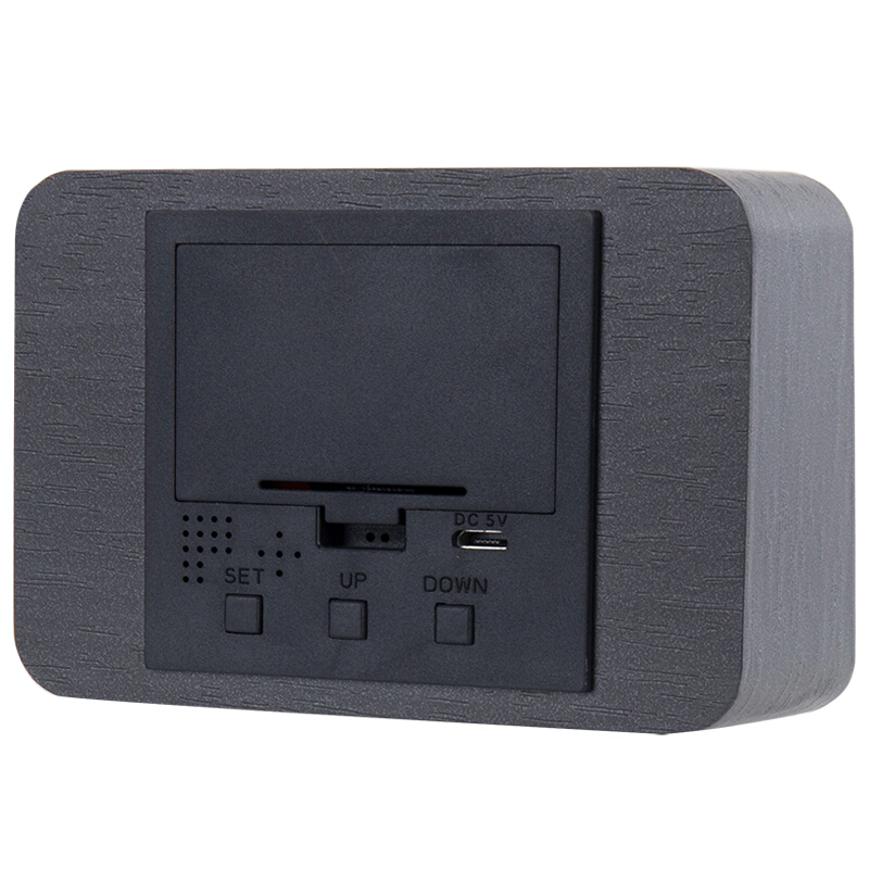 得力（deli） 8814 多功能電子鐘 100*42*70mm (黑色) _http://m.bzsa.cn/img/sp/419/af440890-e443-445f-a810-13ee6c15dd1d.jpg