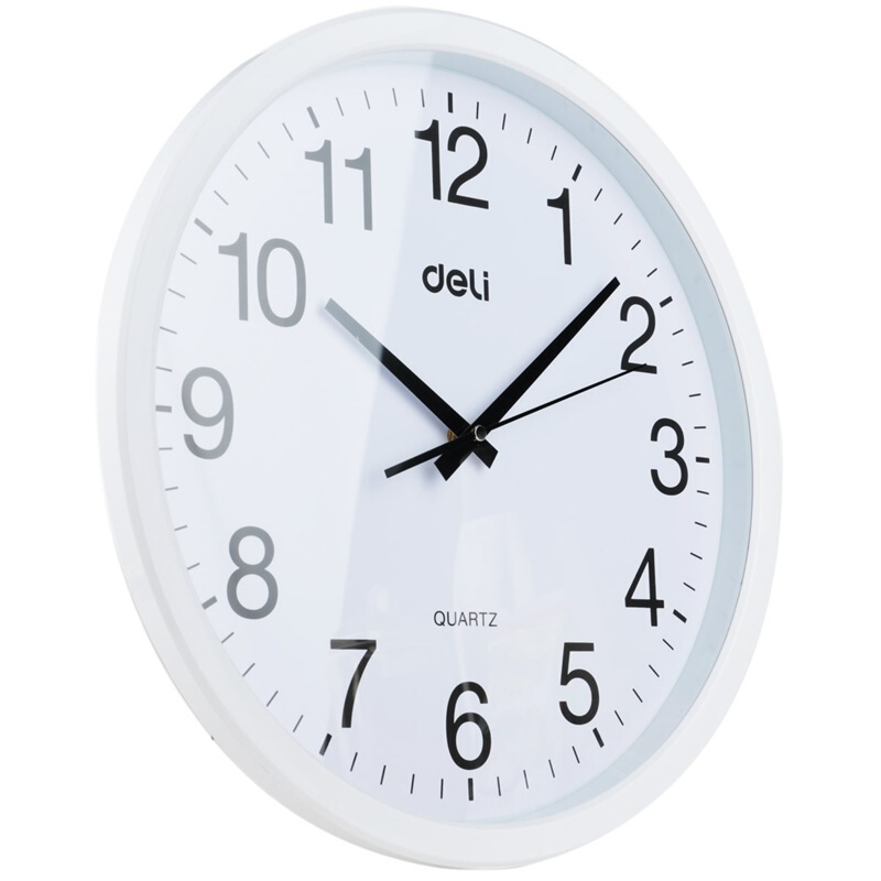 得力（deli） 9006 掛鐘 (只)37CM（14.5寸） (白色) _http://m.bzsa.cn/img/sp/419/c6ea79ef-a42f-47bb-bbf5-e20114a349b1.jpg