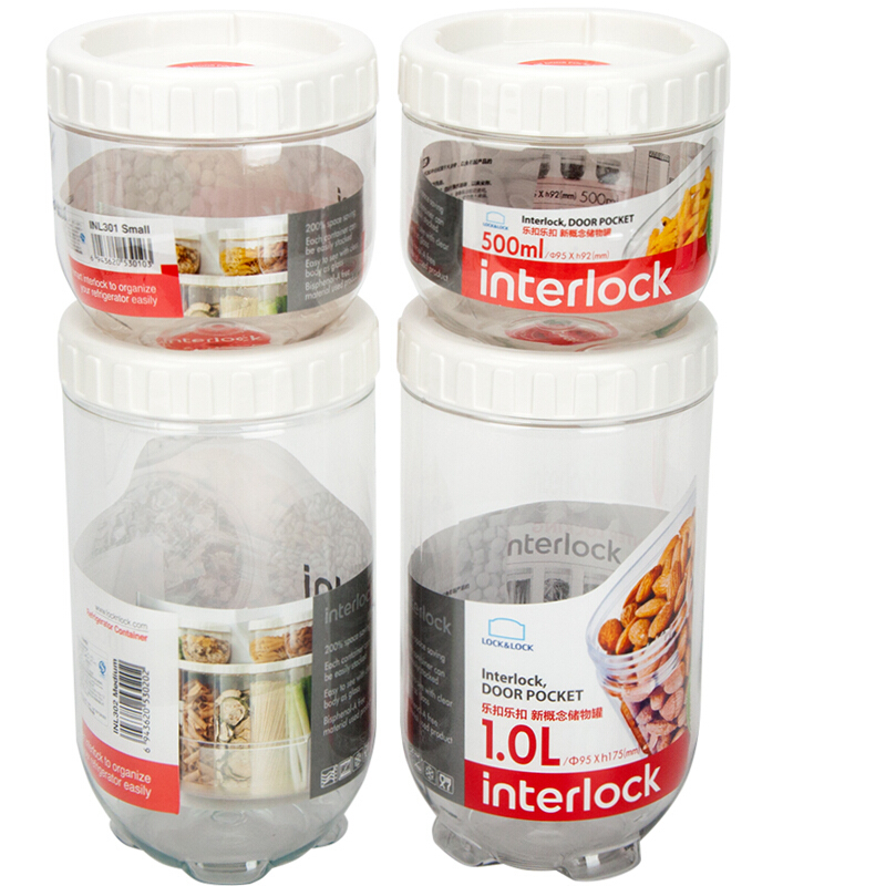 樂扣樂扣（locklock） INL301S001 儲(chǔ)物罐 冰箱側(cè)門塑料收納罐 (4件套) _http://m.bzsa.cn/img/sp/436/bef95828-03a5-429d-a700-5b47c9f6e060.jpg