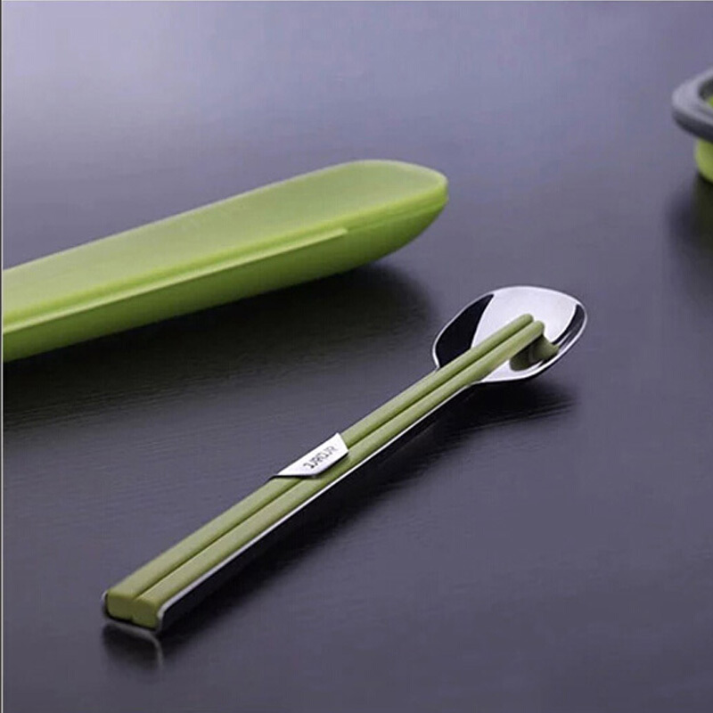 Artiart CARR072 創(chuàng)意餐具套裝/一勺一筷（綠色）_http://m.bzsa.cn/img/sp/437/2914f1d4-0956-4221-8f20-8ea24315e53a.jpg