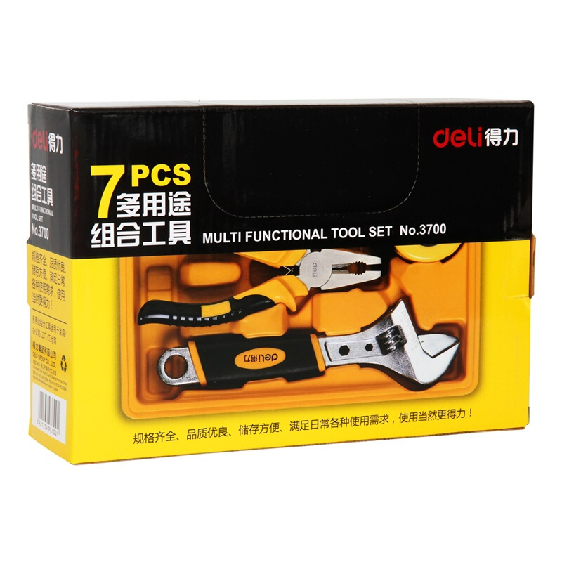 得力（deli） 3700 多功能組合家用工具箱/工具套裝 7件套_http://m.bzsa.cn/img/sp/451/613444ed-70ea-4385-a762-bbf3e5ebff5d.jpg