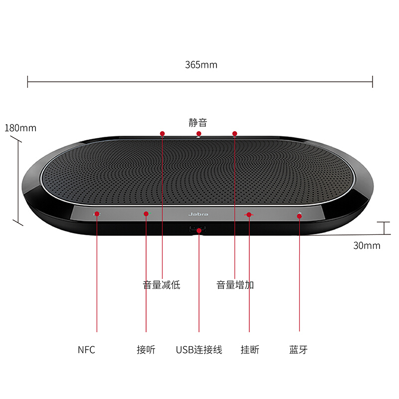 捷波朗（Jabra） SPEAK 810 藍(lán)牙/會議音頻/視頻會議麥克風(fēng)/揚聲器_http://m.bzsa.cn/img/sp/592/451a719b-7e4b-4e18-a1ce-e35e3541e4d0.jpg