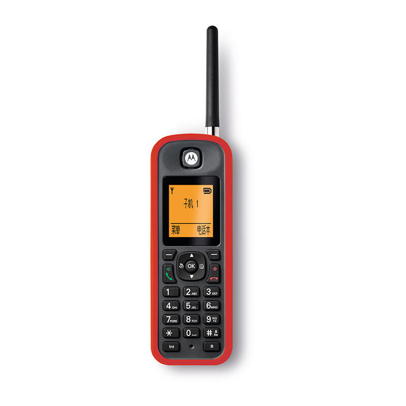 摩托羅拉（Motorola） O201C 電話機(jī) 遠(yuǎn)距離數(shù)字無繩單機(jī) 橙色背光電話簿中英文顯示菜單可擴(kuò)展 無線座機(jī)（紅色）_http://m.bzsa.cn/img/sp/764/2dd28973-8c6a-4a76-94bf-17f40294ba15.jpg