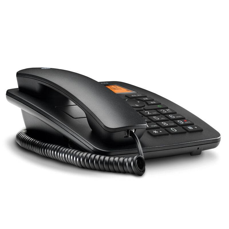 摩托羅拉（Motorola） CT111C 智能自動/手動插卡錄音電話機(jī)座機(jī)商務(wù)客服電話呼叫中心家用辦公固定座機(jī) （黑色）_http://m.bzsa.cn/img/sp/766/7590b632-3ef1-42fb-a6b1-71fd133694d9.jpg