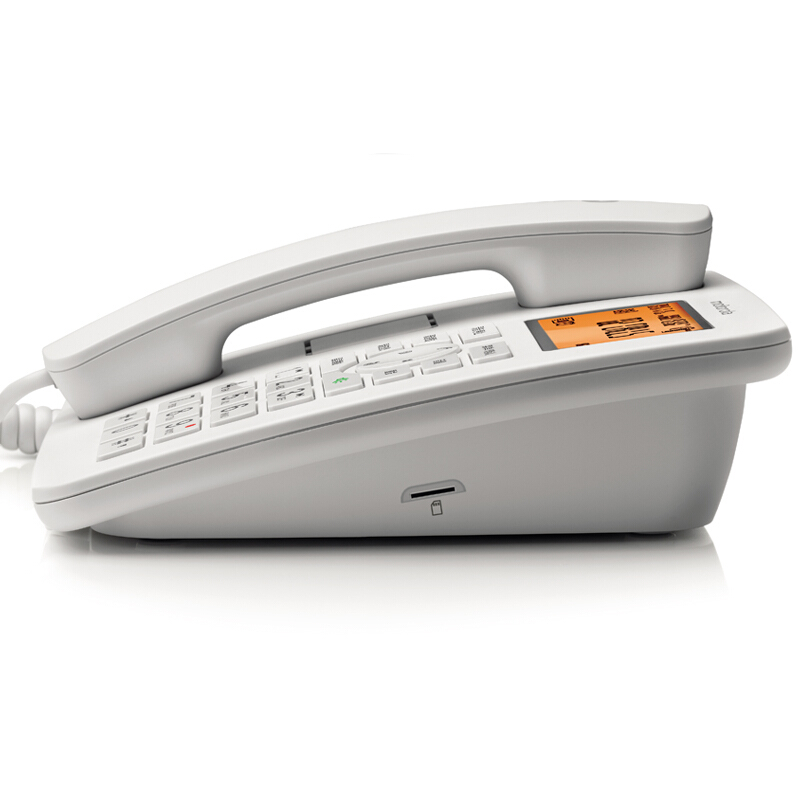 摩托羅拉（Motorola） CT111C 智能自動/手動插卡錄音電話機(jī)座機(jī)商務(wù)客服電話呼叫中心家用辦公固定座機(jī) （白色）_http://m.bzsa.cn/img/sp/766/933ecbf9-4040-4012-bbcb-df1abe182d37.jpg