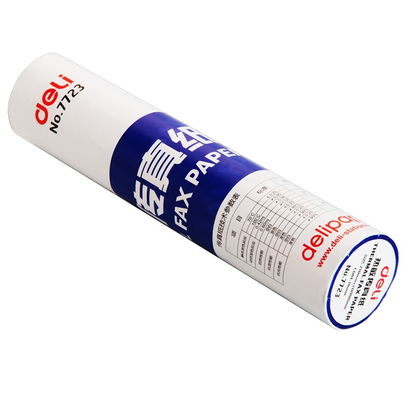 得力（deli） 7723 熱敏傳真紙(白)210mm*19m(卷)24卷裝_http://m.bzsa.cn/img/sp/82/77d4f912-2645-4401-828f-78555a4ea7cf.jpg