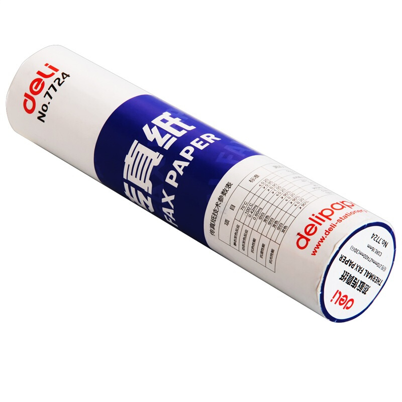 得力（deli） 7724 熱敏傳真紙(白)210mm*27.3m(卷)12卷裝_http://m.bzsa.cn/img/sp/82/b2c0e54b-1a8a-415a-8d35-3c3fec6c000e.jpg