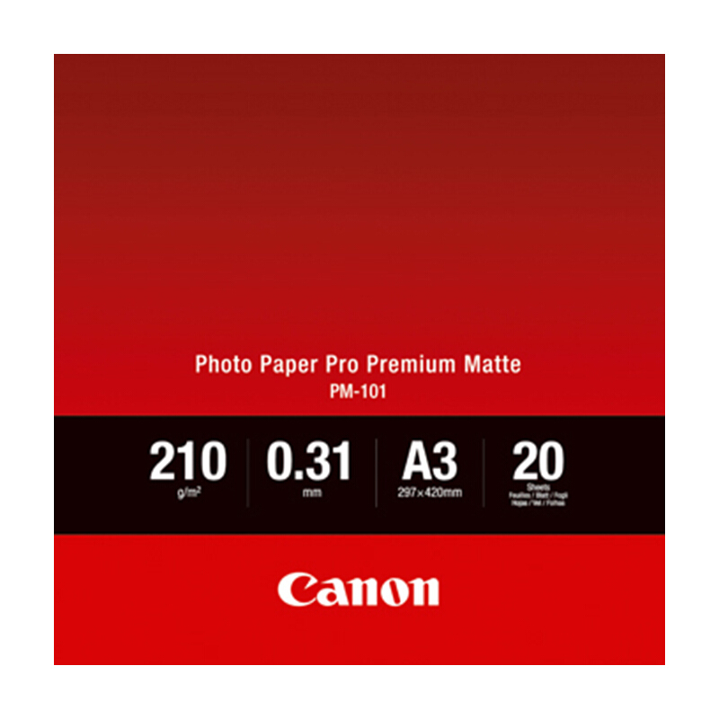 佳能（Canon） PM-101 專業(yè)無光澤照片紙/相片紙 (A3/20張) _http://m.bzsa.cn/img/sp/83/3565cc9a-a3c4-4b61-a033-da76051ab793.jpg