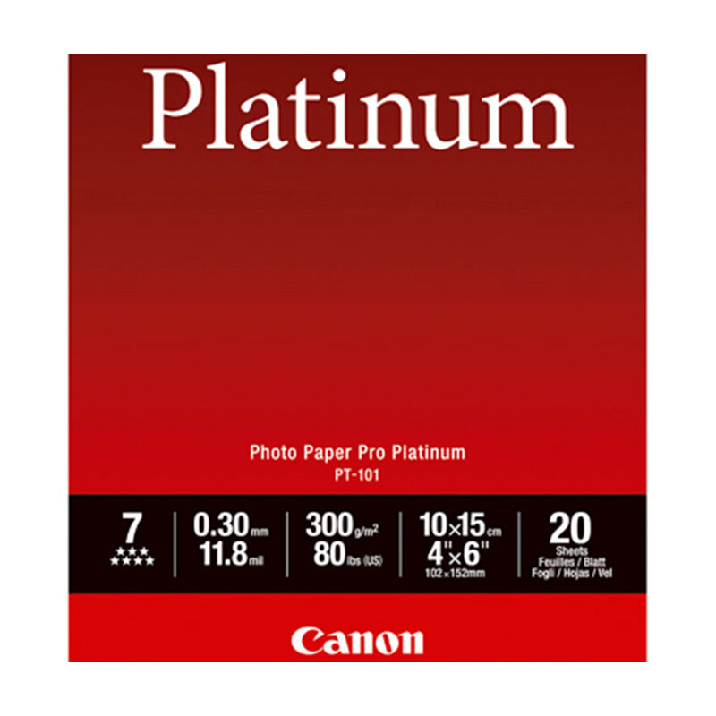 佳能（Canon） PT-101 光面噴墨打印紙 專業(yè)照片紙 (4*6/20張) _http://m.bzsa.cn/img/sp/83/c6d47123-2290-4167-bf37-40feb815ec34.jpg