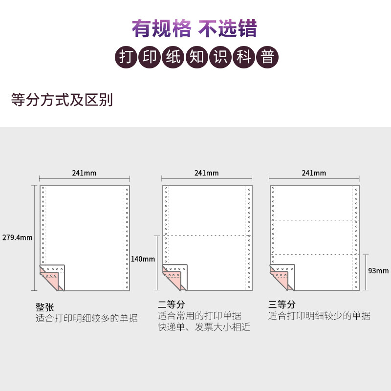 晨光(M&G)文具二聯(lián)三等分電腦打印紙 彩色針式打印紙241-2-1/3 80列 撕邊 色序:白紅 1000頁/箱APYY4S64_http://m.bzsa.cn/newimg/C202207/1658297017084.jpg