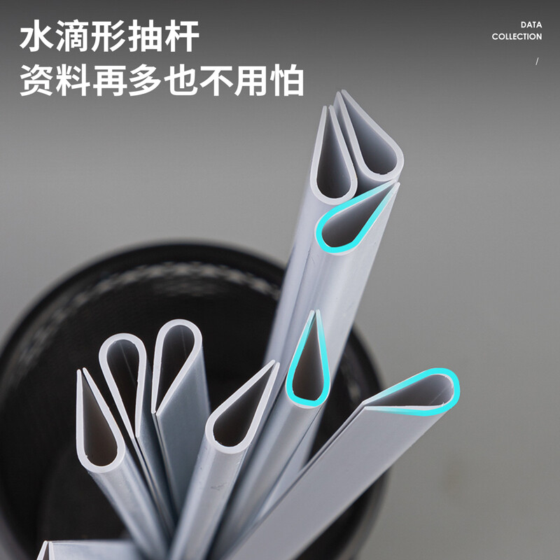 得力(deli)10只A4水滴形拉桿夾  5mm報(bào)告夾簡歷夾 5538 白色透明_http://m.bzsa.cn/newimg/C202208/1661934794197.jpg