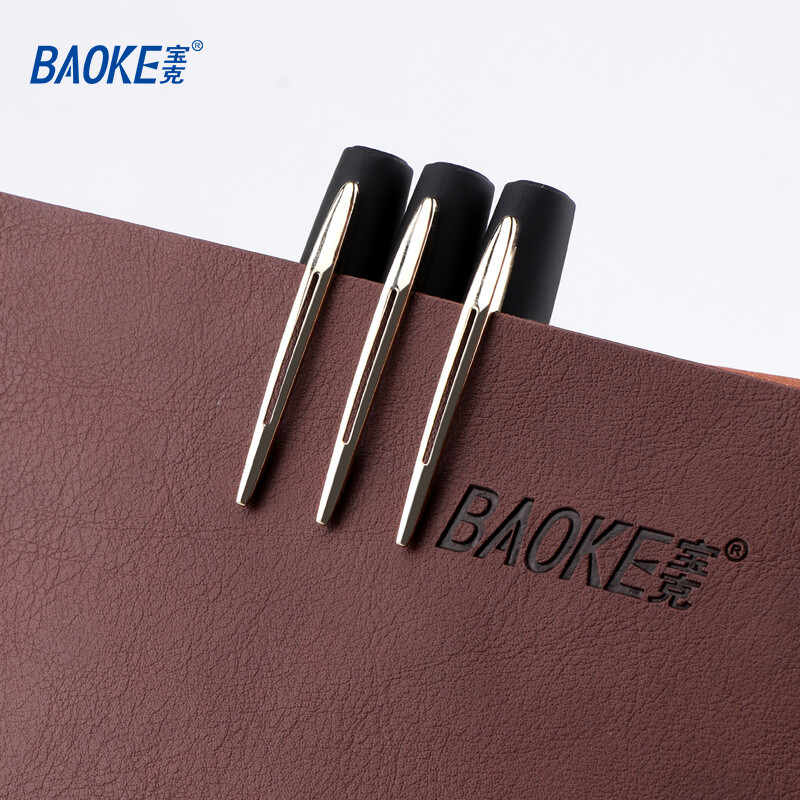 寶克（BAOKE）PC1838 0.7mm大容量中性筆品質(zhì)辦公簽字筆磨砂筆桿水筆 黑色 12支/盒_http://m.bzsa.cn/newimg/C202209/1662538942789.jpg