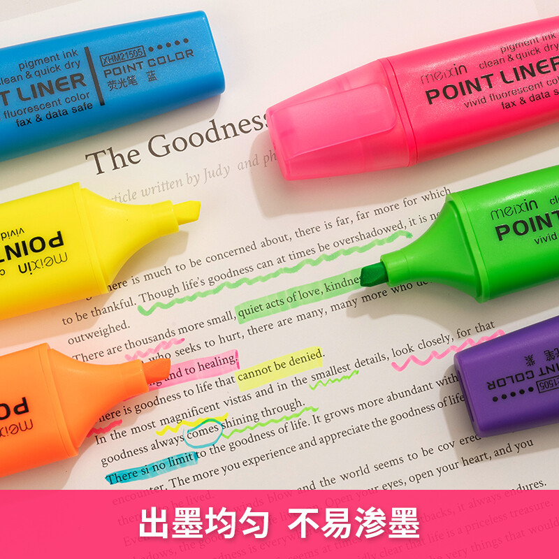晨光(M&G)文具6色熒光筆 醒目重點(diǎn)標(biāo)記筆 6支/盒XHM21505_http://m.bzsa.cn/newimg/C202210/1666771599818.jpg